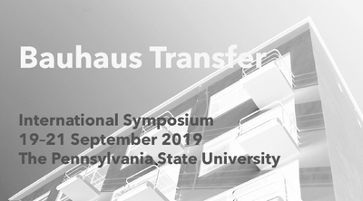 Bauhaus Transfer International Symposium 2019